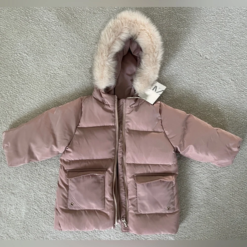 Zara kids, Down coat, Jacket, 12-18 M